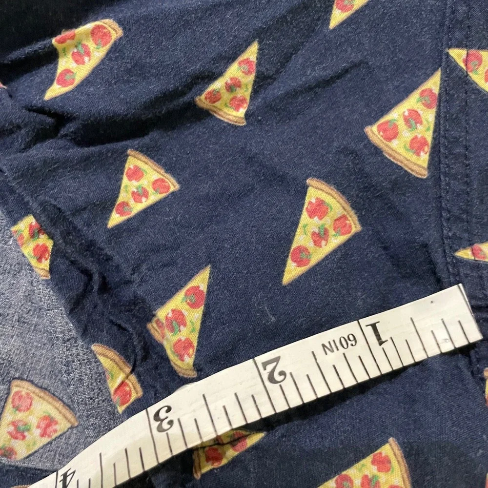Gap Novelty Lounge Sleep Shorts Mens XL Blue Pizza Slice‎ 401672-01 Cotton